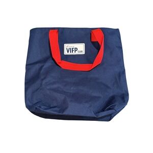 Carnival VIFP Club Tote Bag Navy Blue Red Handles Beach Cruise
